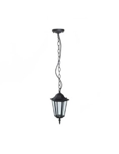 V-TAC VT-752 Portalampada lanterna pendente con attacco a soffitto in alluminio nero per lampadina 1*E27 IP44 - SKU 7072