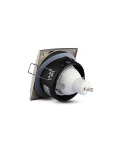 V-TAC VT-787SQ Portafaretto led da incasso quadrato Impermeabile IP54 GU10 e GU5.3 colore Nickel Satinato sku 3616 2