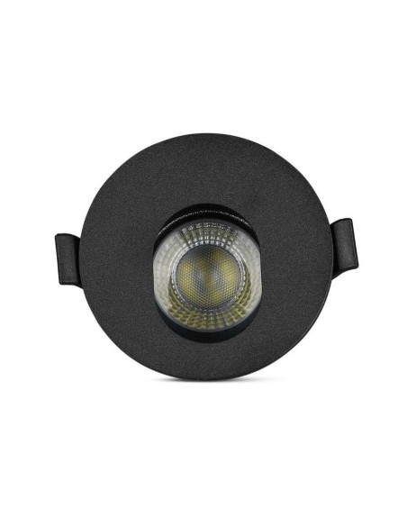 V-TAC VT-874 Portafaretto led da incasso rotondo in alluminio colore nero GU10 GU5.3 sku 8596