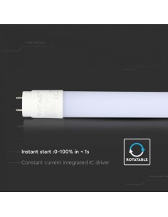 V-TAC VT-1577 Tubo led neon 150cm luce 4000k bianco naturale in nanoplastica 20W T8 G13 - sku 216309 2