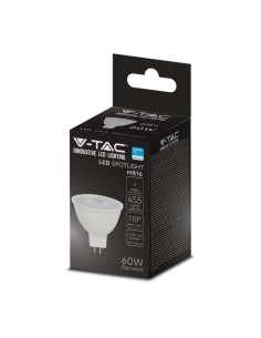 V-TAC PRO VT-257 Lampadina spot led chip samsung SMD 12V 6W 110° GU5.3 MR16 bianco naturale 4000K - SKU 21205 2