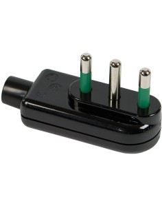 Fanton 80031 Spina piatta 90° italiana ribassata a squadra 2P+T 10A colore nero