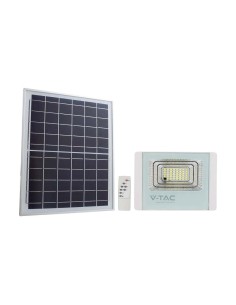 V-TAC VT-300W Faro LED con Pannello Solare 50W Batteria LiFePO4 Colore Bianco 4000K IP65 - 10415