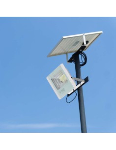 V-TAC VT-300W Faro LED con Pannello Solare 50W Batteria LiFePO4 Colore Bianco 4000K IP65 - 10415 2