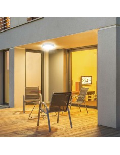 V-TAC Plafoniera LED da Soffitto Rotonda 24W - corpo Bianco , luce bianco Caldo 3000K, IP54 (SKU 23596) 2