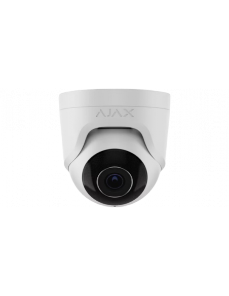 Ajax TurretCam telecamera IP POE 5Mpx 2.8 mm AI IR 35mt ASP POE colore bianco videosorveglianza baseline 64923.197.WH1