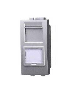 Presa rete dati RJ45 UTP cat.5e compatibile Bticino Livinglight colore tech