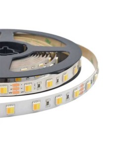 V-TAC VT-2835 Striscia LED 24V SMD2835 CCT 5M 14W/M 120LED/M 110LM/W color change 3IN1 IP20 - SKU 2897