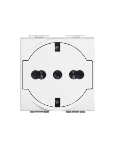 Bticino N4140/16F Presa FLAT standard tedesco italiano schuko Livino Light bianco