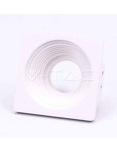 V-TAC VT-867SQ portafaretto incasso scomparsa quadrato gesso GU10/GU5.3 - SKU 3152 2