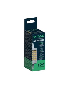 V-Tac VT-2237 Lampadina led 7W R7S equivalente alogena 50w 700lm luce bianco naturale 4000K 28*78mm - sku 212714